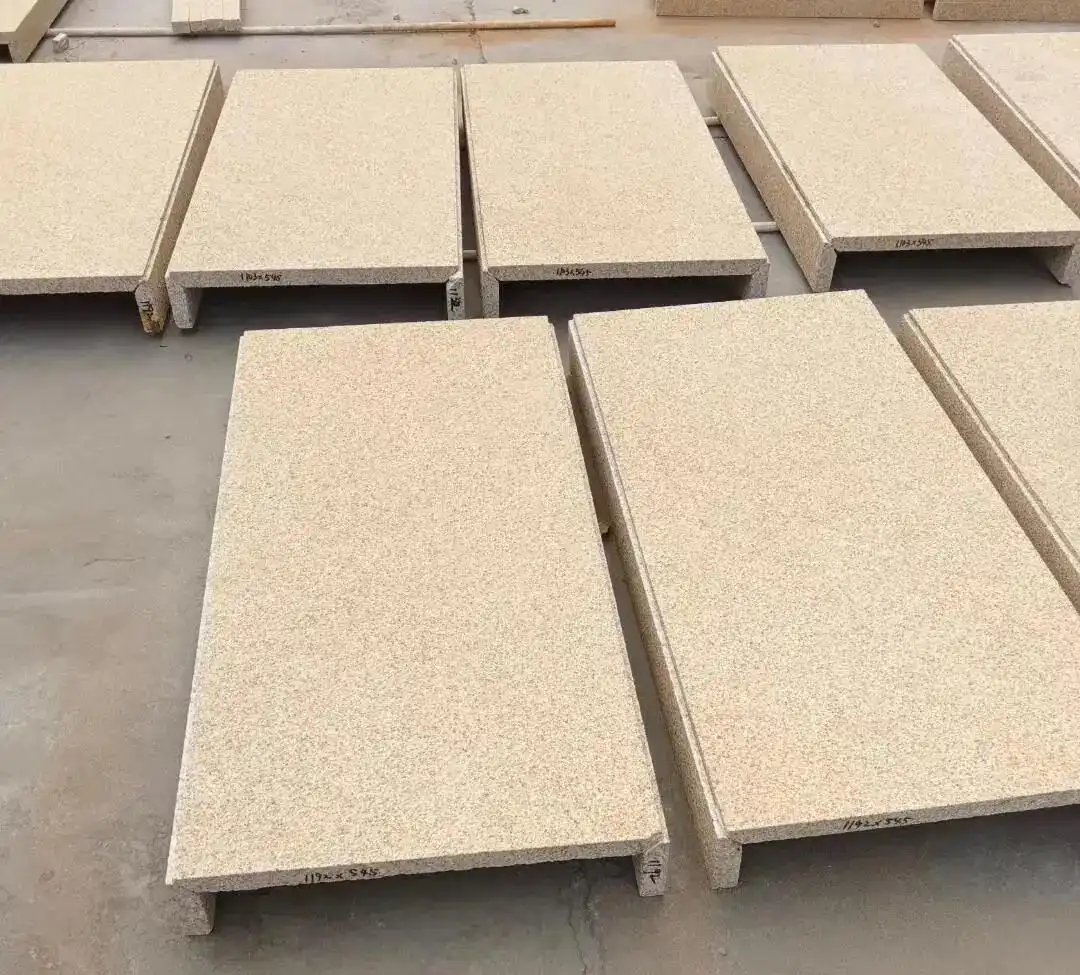 Golden hemp color exterior wall hanging stone