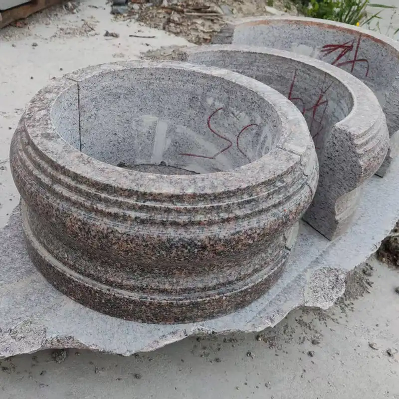 General Red Stone Planters