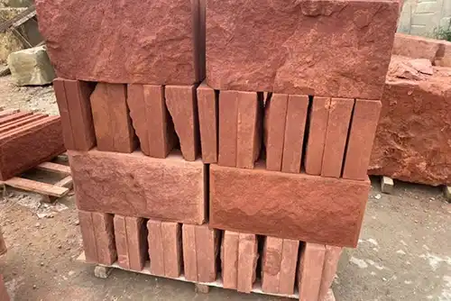 Natural red sandstone slabs Natural red sandstone slabs
